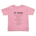 thumbnail image 1 of Hi Daddy I Cant Wait To Meet You! Cute Toddler Tshirts for Boys Girls (Pink, 4T), 1 of 5