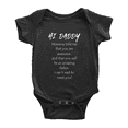 thumbnail image 1 of Hi Daddy I Cant Wait To Meet You! Funny Baby Clothing Bodysuits Unisex, 1 of 5