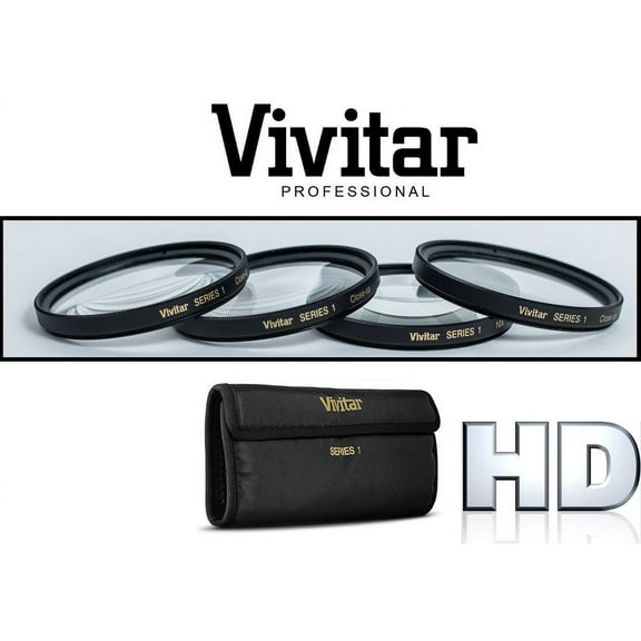 Hi Def 4-Pcs +1/+2/+4/+10 Close-Up Macro Lens for Sony Alpha A6600 ILCE-6600 (55mm Size)