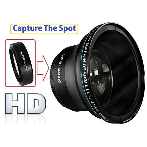 Hi-Def Professional MK III Fisheye Lens With Macro For Sony FDR-AX40 FDR-AX53