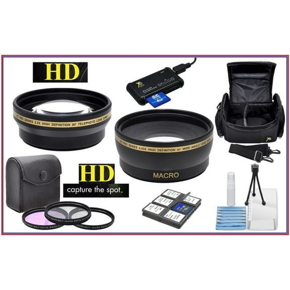 Hi Def Super Saving Accessory Package for Canon EOS M50 M6 (49mm Compatible)
