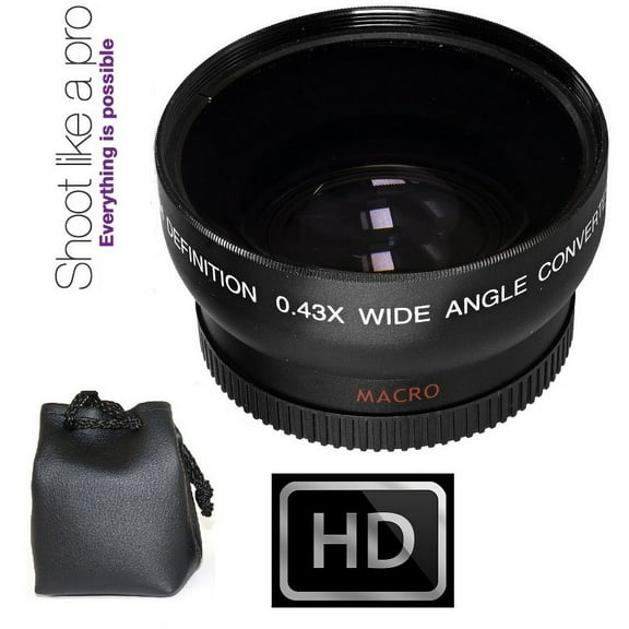 Hi Def Wide Angle With Macro Lens For Panasonic Lumix DMC-GF7 (37mm Compatible)