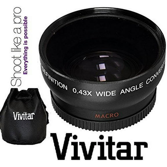 Hi - Definition Wide Angle With Macro Lens For Sony Alpha A6300 ILCE-6300 (40.5mm Size Compatible)
