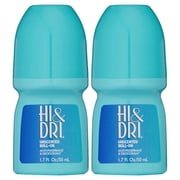 Hi & Dri Anti-Perspirant Deodorant Roll-On Unscented, 1.50 oz Pack of 2