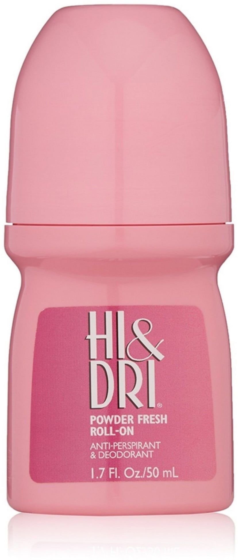 Hi \u0026 Dri Roll On Anti-Perspirant \u0026 Deodorant, Powder Fresh 1.70 oz (Pack of 6)