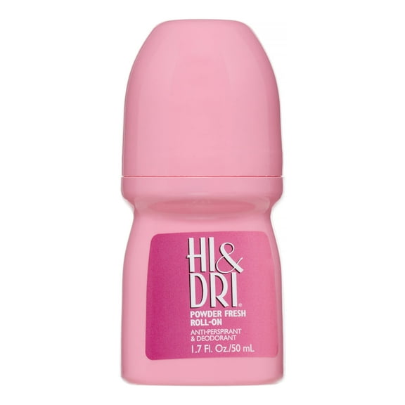 Hi & Dri Roll On Anti-Perspirant & Deodorant, Powder Fresh 1.70 oz