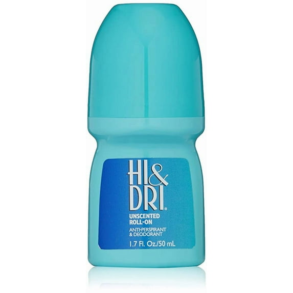 Hi & Dri Roll-On Anti-Perspirant Unscented, 1.7 Ounce