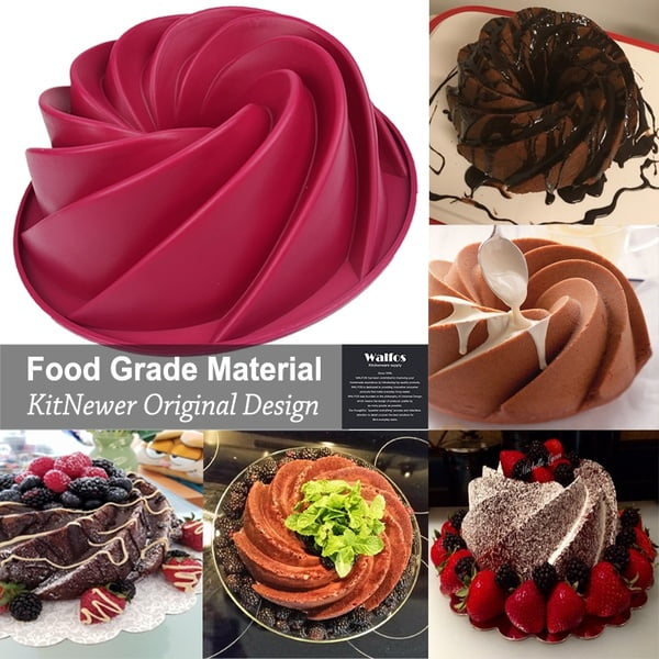 Swirl Shape Silicone Cake Moulds Pan DIY Kitchen Kuwait Ubuy - Main Image