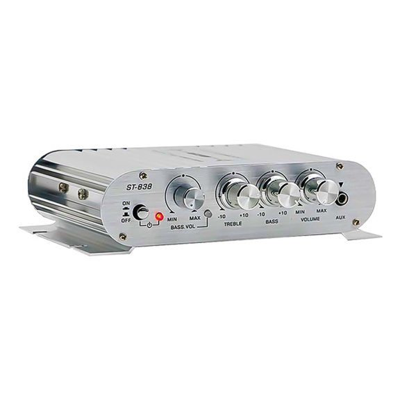 Hi-Fi 2.1 Channel Power Amplifier – 80W X 2 Stereo Amp With Subwoofer Output, Desktop Home Audio Forifier For Bookshelf Speakers