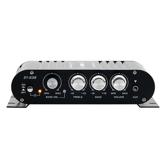 Hi-Fi 2.1 Channel Power Amplifier – 80W X 2 Stereo Amp With Subwoofer Output, Desktop Home Audio Forifier For Bookshelf Speakers