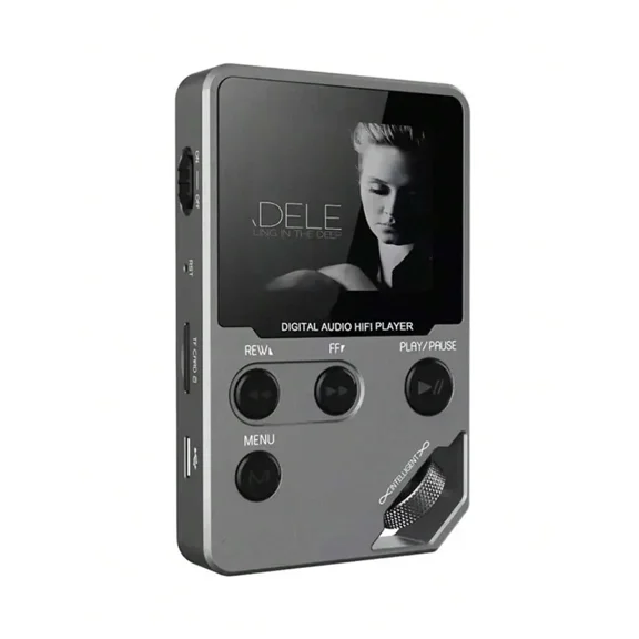 Hi-Fi Digital Audio Player With 128GB Expandable Memory & DAC Decoder - Bluetooth 5.0, Zinc Alloy Body, 50-Hour Playback