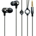thumbnail image 1 of Hi-Fi Sound Earbuds Hands-free Earphones w Mic Sleek Dual Metal Headphones Headset X4P for LG G8 ThinQ, X Charge, G7 ThinQ, G Stylo, Tribute Dynasty, Pad X8.3 X II 8.0 Plus 10.1 F2 8.0 F 8.0, 1 of 6