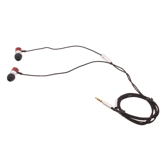 Hi-Fi Sound Wired Earphones for Galaxy A30s/A10s/A10e/A02s - Headphones Handsfree Mic Headset Wooden Earbuds In-ear Earpieces Q7G Compatible With Samsung Galaxy A30s/A10s/A10e/A02s