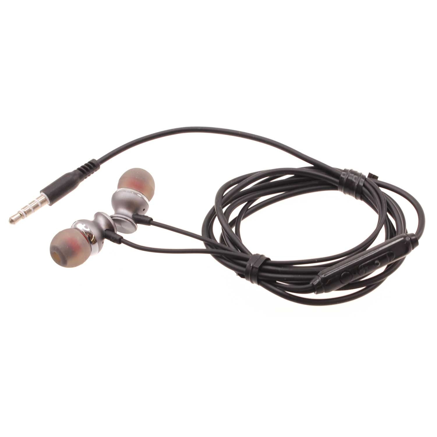 Hi-Fi Sound Wired Earphones for Motorola Moto G Play (2024) - Headphones Handsfree Mic Headset Metal Earbuds In-ear Earpieces Microphone V2J for Moto G Play (2024)