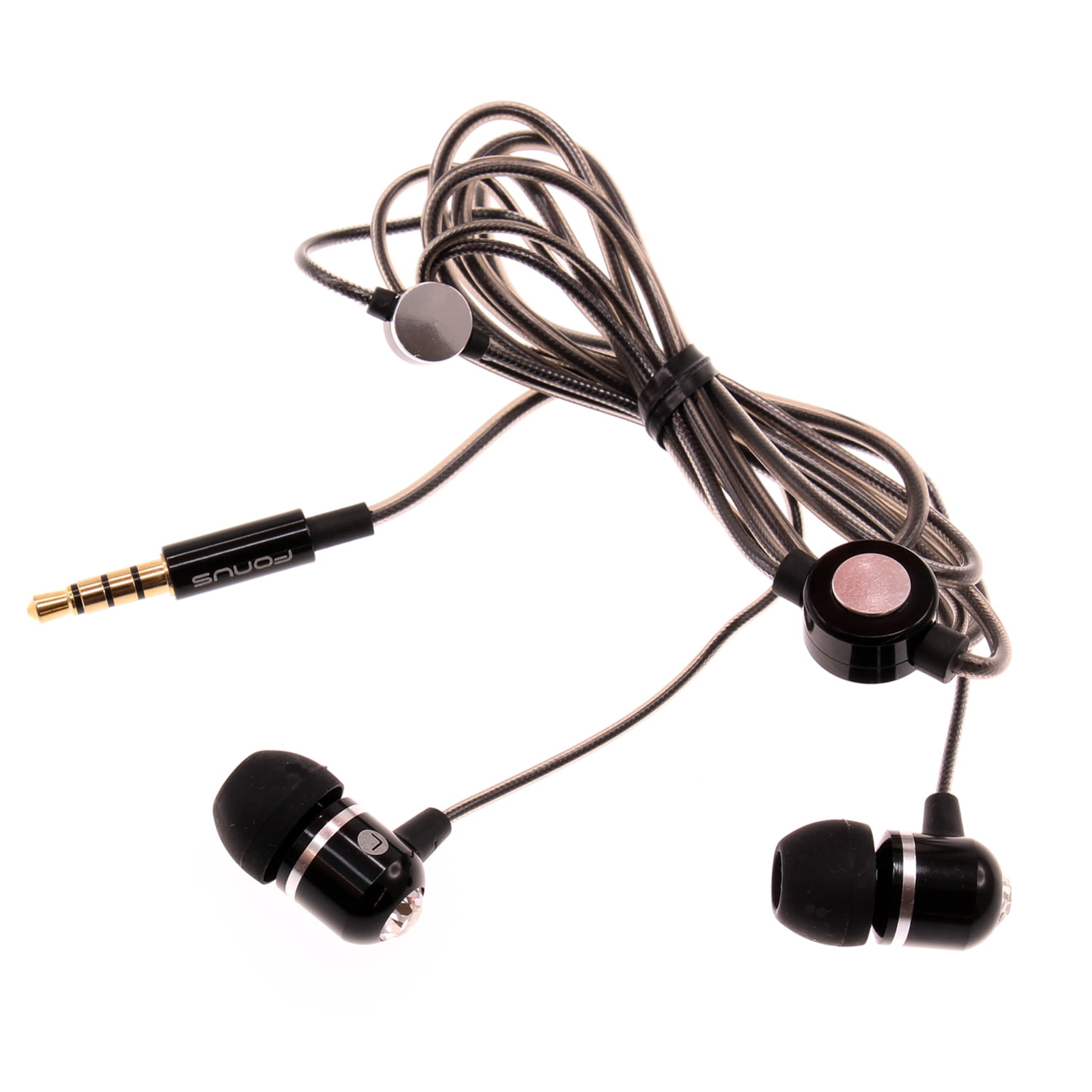 Hi-Fi Sound Wired Earphones for Motorola Moto G Pure - Headphones Handsfree Mic Headset Metal Earbuds In-ear Earpieces Microphone Y8V Compatible With Motorola Moto G Pure Phone