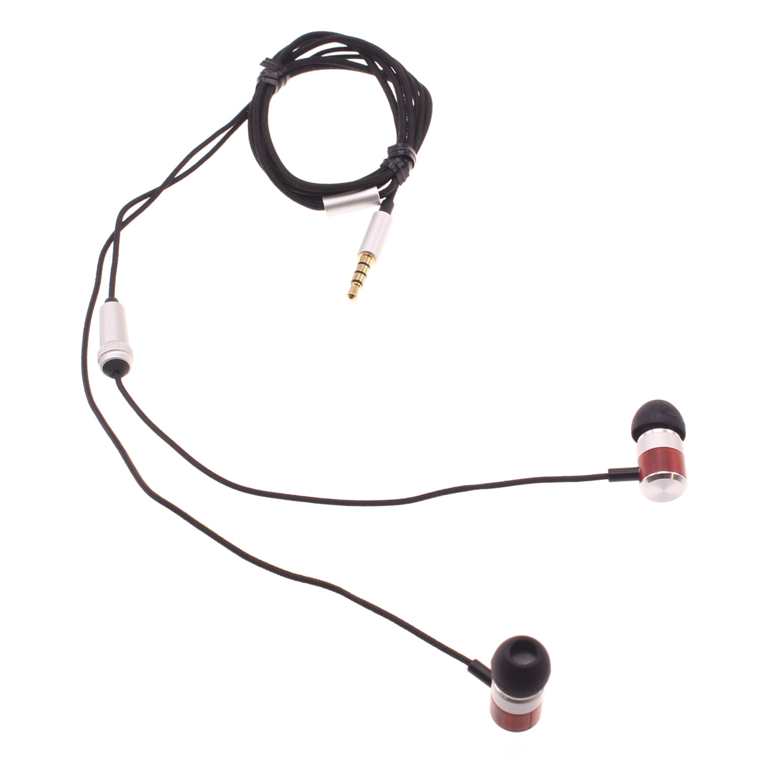 Hi-Fi Sound Wired Earphones for Samsung Galaxy A12 A32 A42 A52 A72 5G Phones - Headphones Handsfree Mic Headset Wooden Earbuds In-ear X6A Compatible With Galaxy A12 A32 A42 A52 A72 5G Models