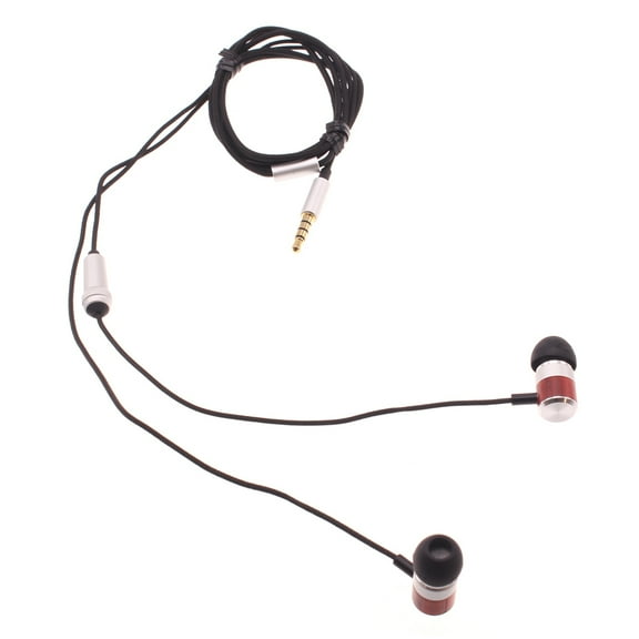 Hi-Fi Sound Wired Earphones for Samsung Galaxy A12 A32 A42 A52 A72 5G Phones - Headphones Handsfree Mic Headset Wooden Earbuds In-ear X6A Compatible With Galaxy A12 A32 A42 A52 A72 5G Models