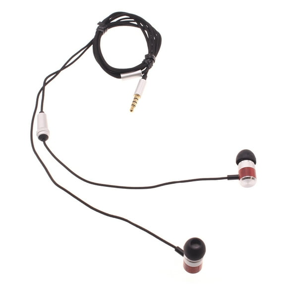 Hi-Fi Sound Wired Earphones for Samsung Galaxy A12 A32 A42 A52 A72 5G Phones - Headphones Handsfree Mic Headset Wooden Earbuds In-ear X6A Compatible With Galaxy A12 A32 A42 A52 A72 5G Models