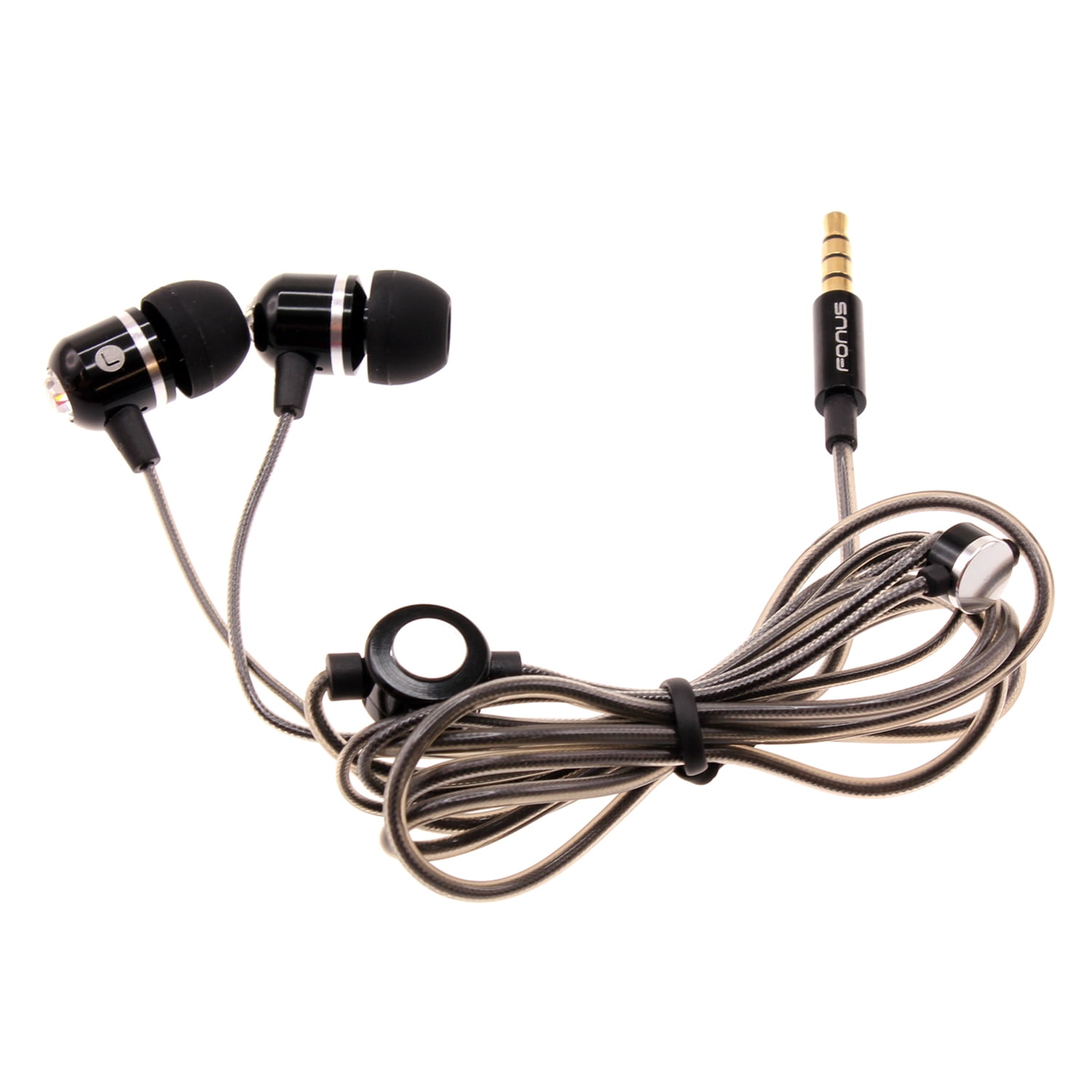 Hi-Fi Sound Wired Earphones for Samsung Galaxy A23 5G Phone - Headphones Handsfree Mic Headset Metal Earbuds In-ear Earpieces J5L Compatible With Galaxy A23 5G Model