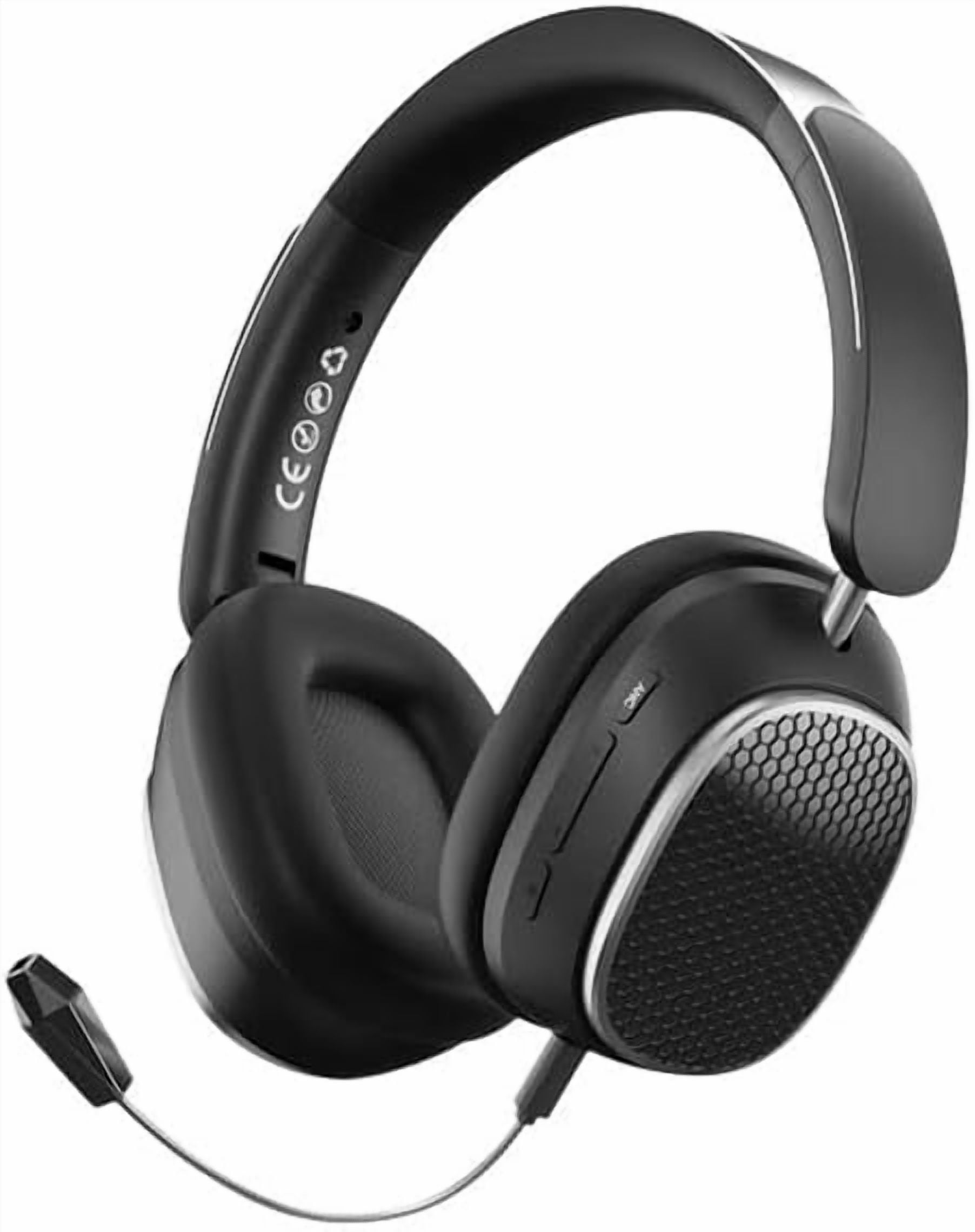 Hi-Fi Stereo Wireless Headphone Active Noise Cancellation Bluetooth 5.3 Headset with Detachable Microphone Ultra Comfortable and Full Ear Coverage Lightweight Foldable Earphone