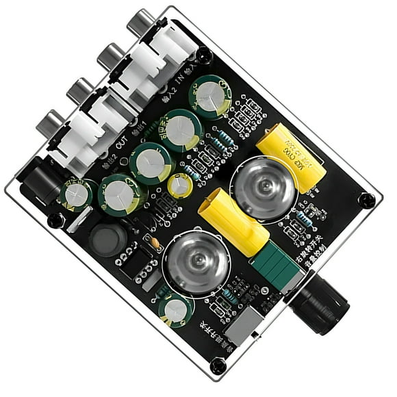 Hi-Fi Tube Preamplifier Full-Frequency Output, 3V Sensitivity Enhance Sound Quality in Audio Systems