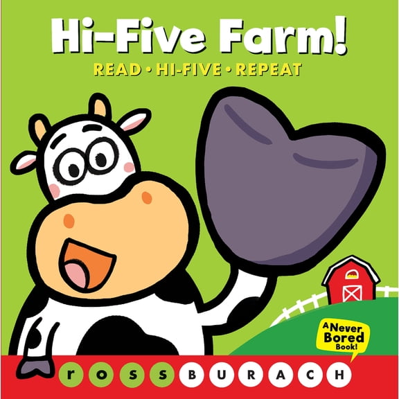 Pre-Owned Hi-Five Farm! (a Never Bored Book!) (Board book) 1338680269 9781338680263