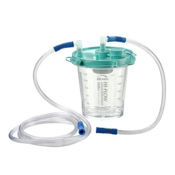 Hi-Flow Suction Canister 1200 mL Sealing Lid, 485410 - SOLD BY: PACK OF ONE