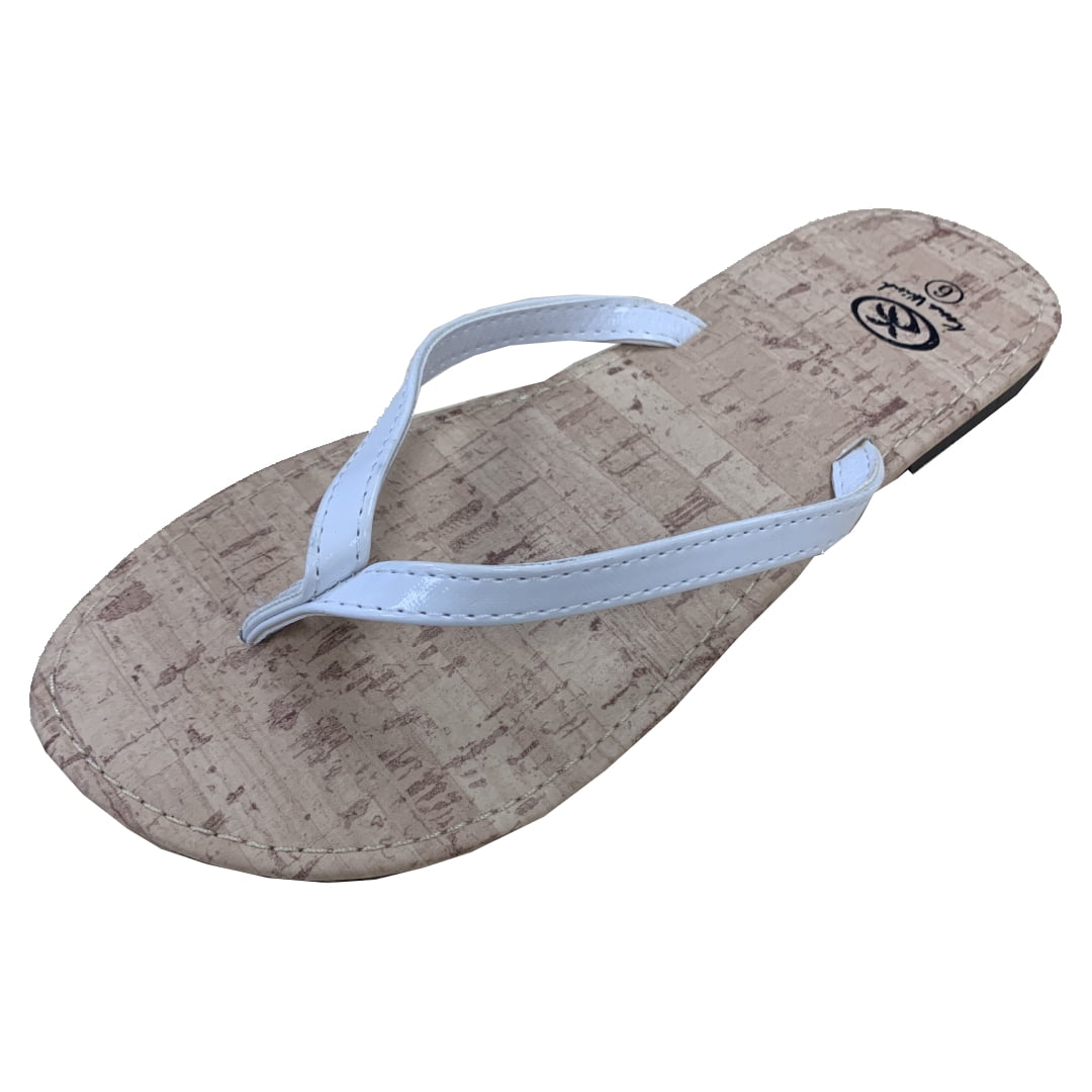 HI Ladies Patent Cork Sole Thong