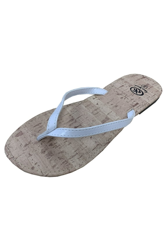 HI Ladies Patent Cork Sole Thong