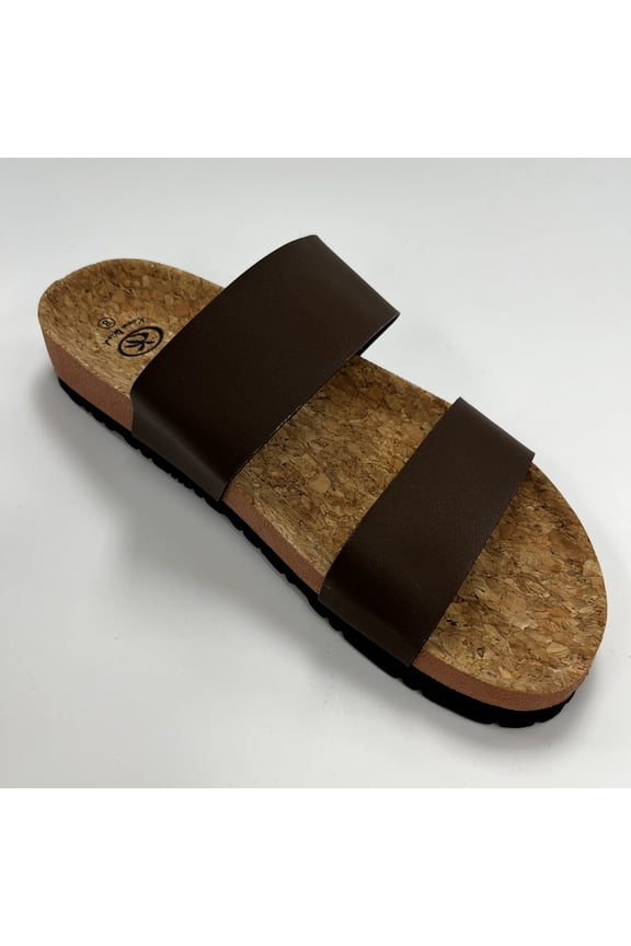 HI Ladies Double Band Slip-on Sandal