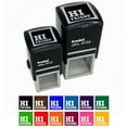 thumbnail image 1 of Hi Friend Reversed Text in Box Self-Inking Rubber Stamp Ink Stamper - Black Ink - Large 1-1/2 Inch, 1 of 7