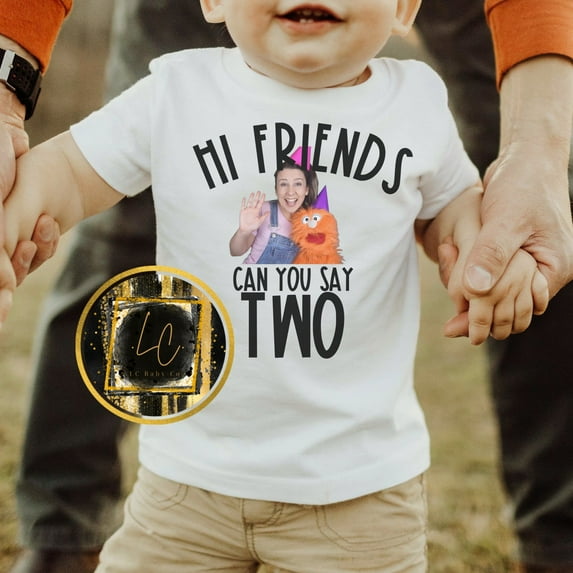 Hi Friends Can You Say Two Ms Rachel Youth Toddler T-Shirt,White color,size YS