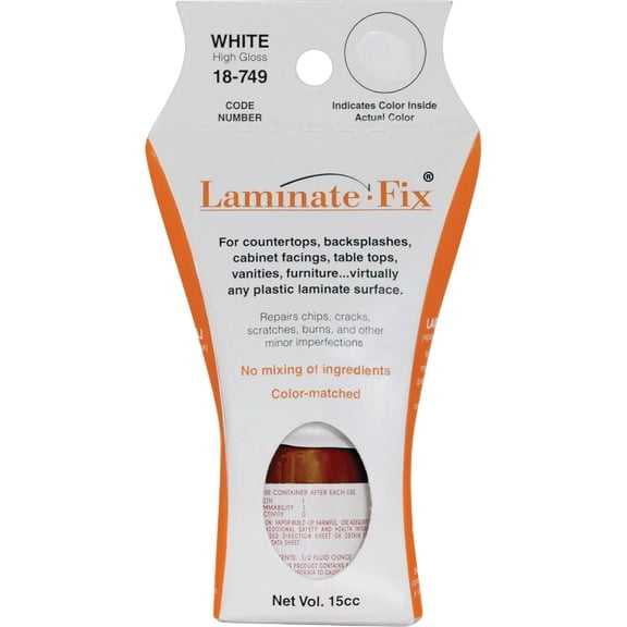 Fixture Fix Laminate-Fix Laminate Filler - All-Purpose Wall Filler - White, 15cc 0.50 oz Residential Use, Standard Application