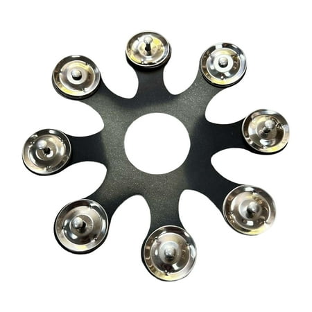 Hi Hat Tambourine High Performance Drum Hi Hat Bells for Crashes Stacks Rides Black