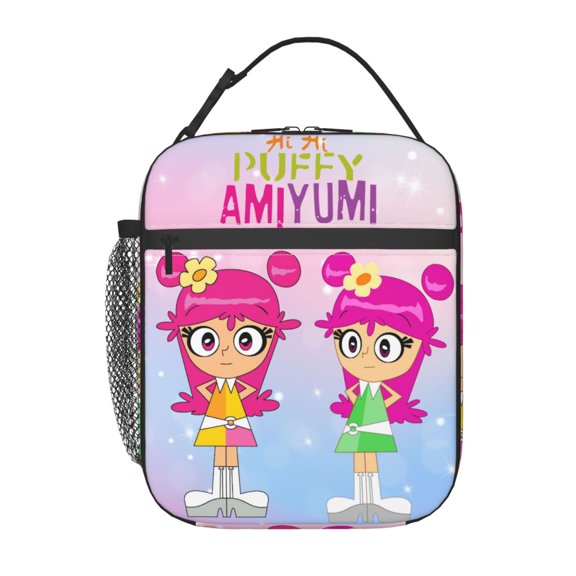 Hi Hi Puffy AmiYumi Insulated Lunch Bag - Reusable Lunch Box - Portable Lunch Tote