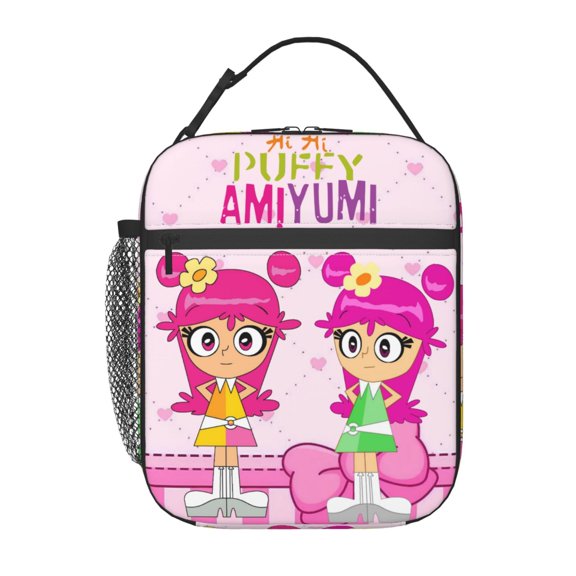 Hi Hi Puffy AmiYumi Insulated Lunch Bag - Reusable Lunch Box - Portable Lunch Tote