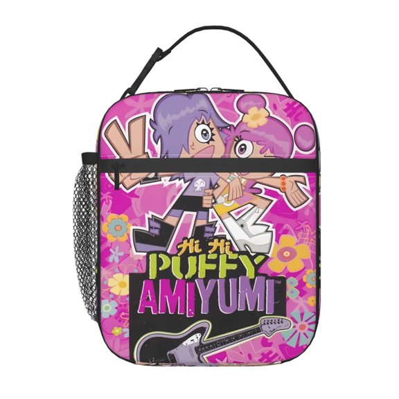 Hi Hi Puffy AmiYumi Insulated Lunch Bag - Reusable Lunch Box - Portable Lunch Tote