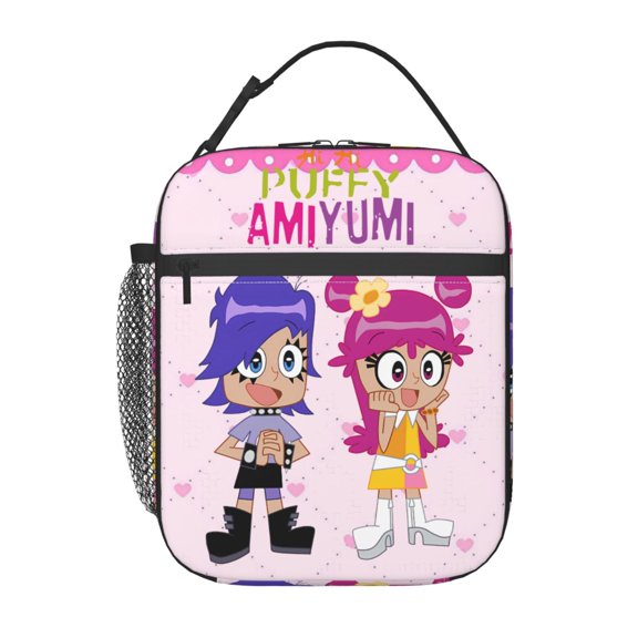 Hi Hi Puffy AmiYumi Insulated Lunch Bag - Reusable Lunch Box - Portable Lunch Tote
