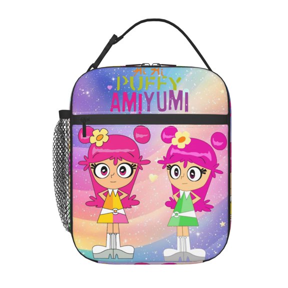 Hi Hi Puffy AmiYumi Insulated Lunch Bag - Reusable Lunch Box - Portable Lunch Tote