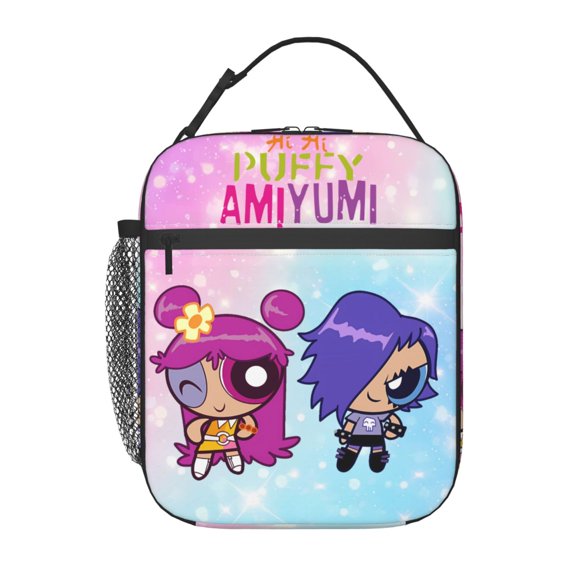 Hi Hi Puffy AmiYumi Insulated Lunch Bag - Reusable Lunch Box - Portable Lunch Tote