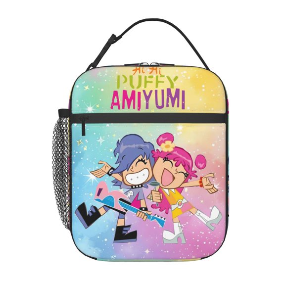 Hi Hi Puffy AmiYumi Insulated Lunch Bag - Reusable Lunch Box - Portable Lunch Tote