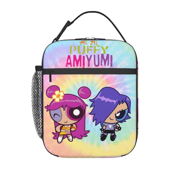 Hi Hi Puffy AmiYumi Insulated Lunch Bag - Reusable Lunch Box - Portable Lunch Tote