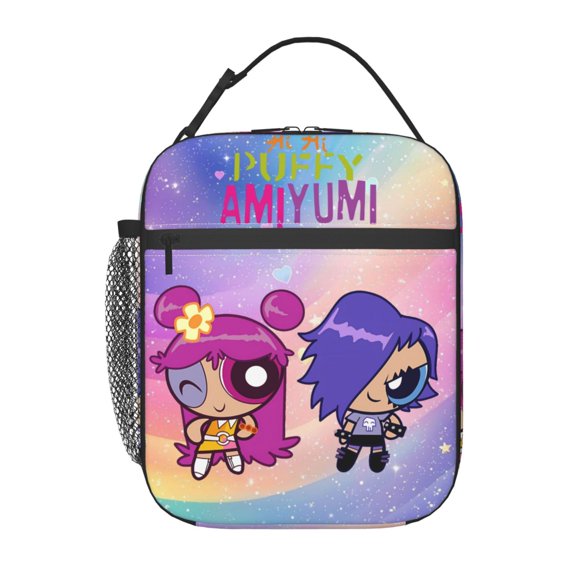 Hi Hi Puffy AmiYumi Insulated Lunch Bag - Reusable Lunch Box - Portable Lunch Tote