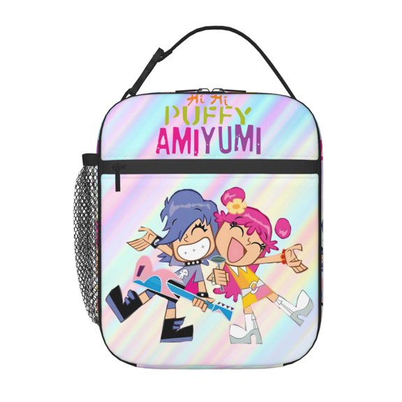 Hi Hi Puffy AmiYumi Insulated Lunch Bag - Reusable Lunch Box - Portable Lunch Tote