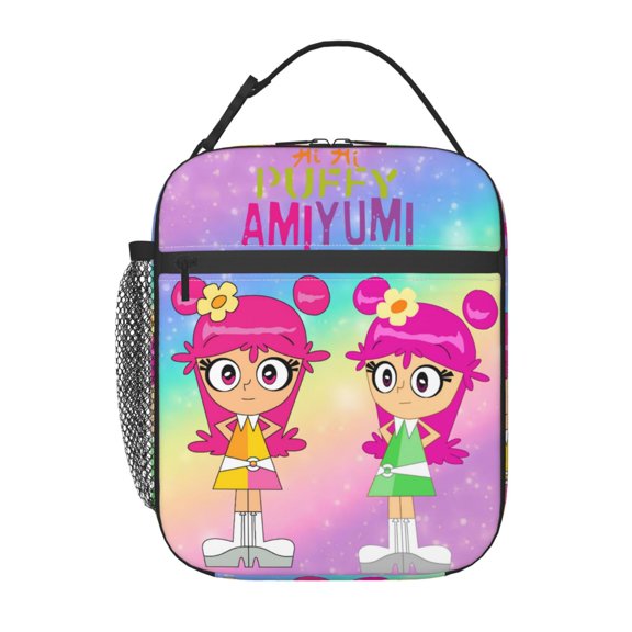 Hi Hi Puffy AmiYumi Insulated Lunch Bag - Reusable Lunch Box - Portable Lunch Tote