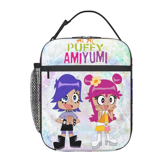 Hi Hi Puffy AmiYumi Insulated Lunch Bag - Reusable Lunch Box - Portable Lunch Tote
