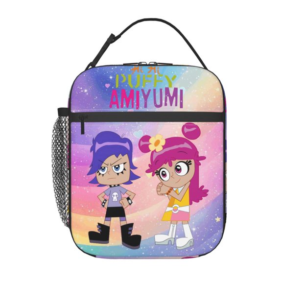 Hi Hi Puffy AmiYumi Insulated Lunch Bag - Reusable Lunch Box - Portable Lunch Tote