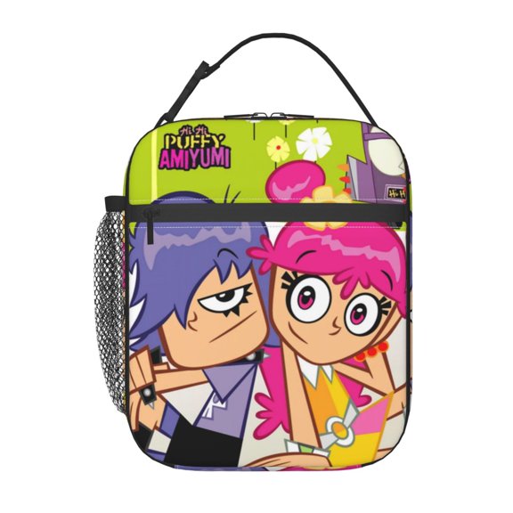 Hi Hi Puffy AmiYumi Insulated Lunch Bag - Reusable Lunch Box - Portable Lunch Tote