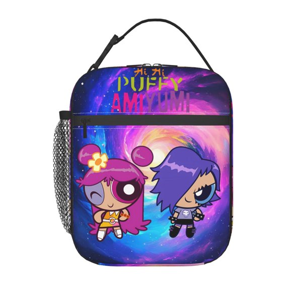 Hi Hi Puffy AmiYumi Insulated Lunch Bag - Reusable Lunch Box - Portable Lunch Tote