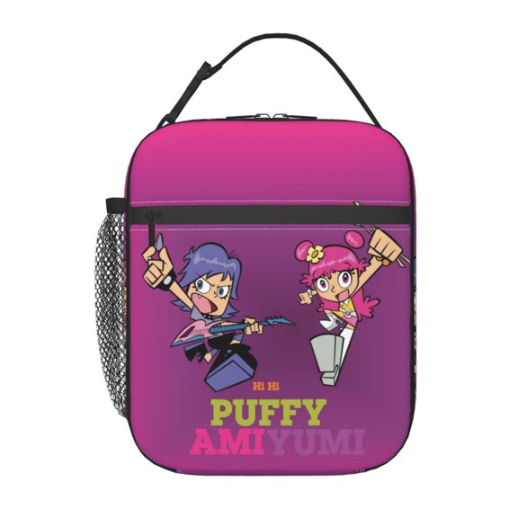 Hi Hi Puffy AmiYumi Insulated Lunch Bag - Reusable Lunch Box - Portable Lunch Tote